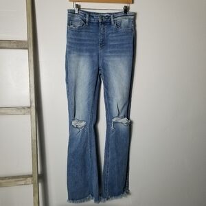 BRIDGE BY GLY FLARED PATCHED JEANS SIZE 30